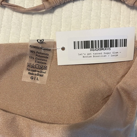 Plumeria Swimwear Bikini SET  Sugar Glam Small top and Large Brazilian bottom - Picture 2 of 9